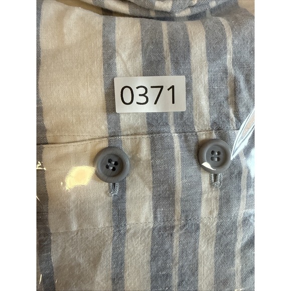 John Mark 100% Linen Button Blouse L Coastal Resortwear Laganlook Office Beach - Picture 11 of 11